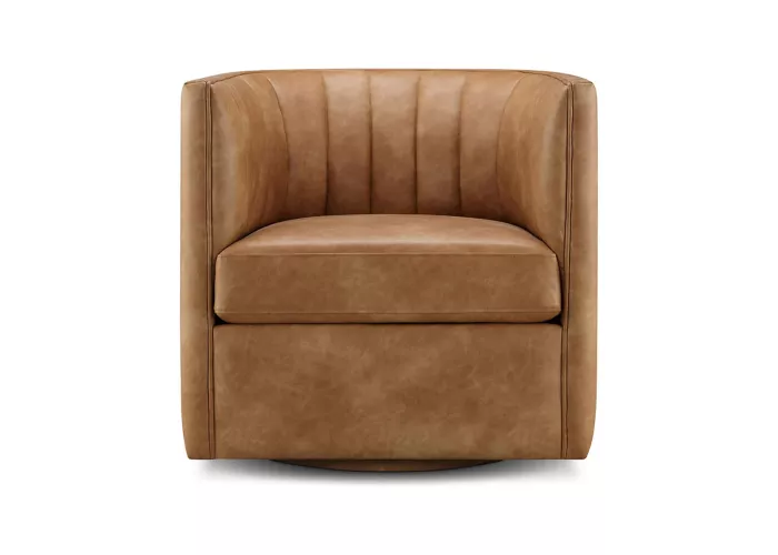 Rivet Mid-Century Swivel Chair