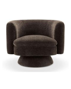 Velvet Swivel Barrel Chair
