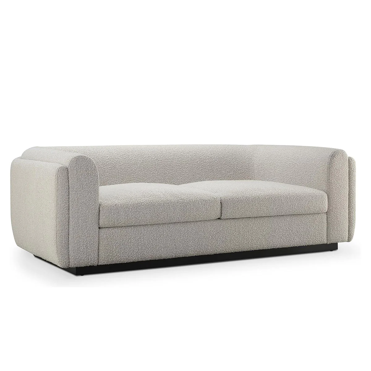 ちゃちゃSupreme/Stone  Boucle 77.4 inch Minimalist Boucle Sofa | Perfect Modern